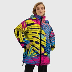 Куртка зимняя женская Тропическая мода, цвет: 3D-черный — фото 2