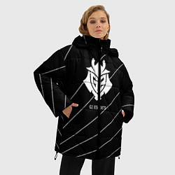Куртка зимняя женская Cs:go - G2 ESPORTS 2022, цвет: 3D-черный — фото 2
