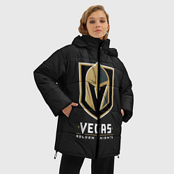 Куртка зимняя женская Vegas: Golden Knights, цвет: 3D-светло-серый — фото 2