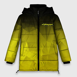 Куртка зимняя женская Cyberpunk 2077: Yellow Poly, цвет: 3D-красный