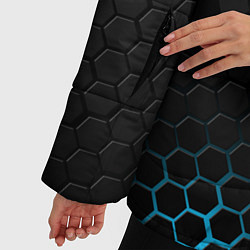 Куртка зимняя женская Cyberpunk 2077: Blue Carbon, цвет: 3D-черный — фото 2