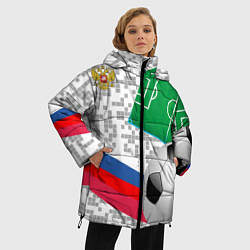 Куртка зимняя женская Русский футбол, цвет: 3D-светло-серый — фото 2