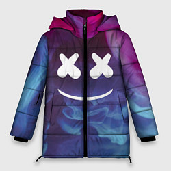 Куртка зимняя женская Marshmello: Smoke Smile, цвет: 3D-черный