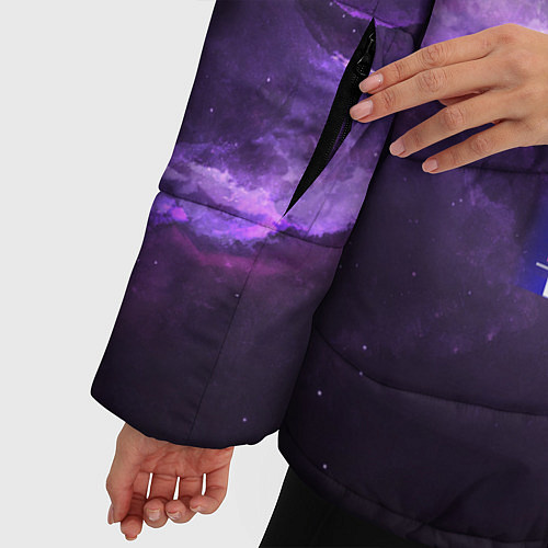 Женская зимняя куртка BTS: Violet Space / 3D-Черный – фото 5