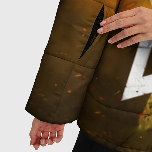 Женская зимняя куртка DOOM: Soldier / 3D-Светло-серый – фото 5