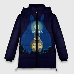 Куртка зимняя женская Ночной Тоторо, цвет: 3D-светло-серый