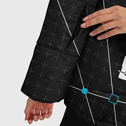 Куртка зимняя женская Watch Dogs 2: Tech Geometry, цвет: 3D-светло-серый — фото 2
