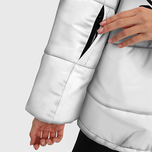 Женская зимняя куртка MONOKUMA SCHOOL / 3D-Черный – фото 5
