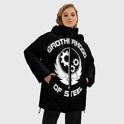 Куртка зимняя женская Brothood of Steel, цвет: 3D-черный — фото 2