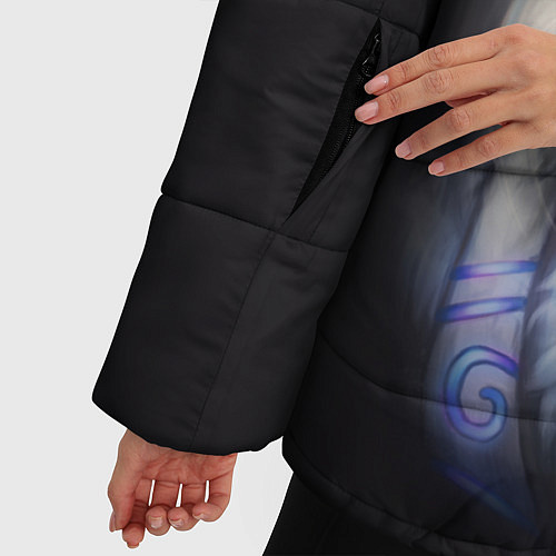 Женская зимняя куртка Некромантия / 3D-Светло-серый – фото 5