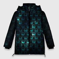 Куртка зимняя женская TES: Blue Pattern, цвет: 3D-светло-серый