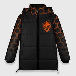 Куртка зимняя женская Cyberpunk 2077: Samurai, цвет: 3D-черный