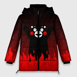 Куртка зимняя женская Kumamon: Hell Flame, цвет: 3D-черный