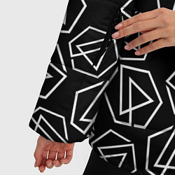 Куртка зимняя женская Linkin Park: Pattern, цвет: 3D-черный — фото 2