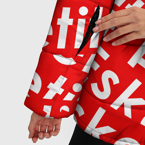 Женская зимняя куртка Esketit Pattern / 3D-Черный – фото 5