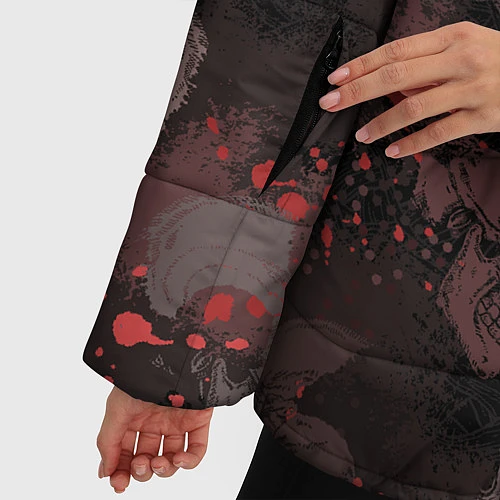 Женская зимняя куртка Ария / 3D-Черный – фото 5