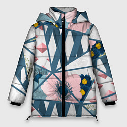 Куртка зимняя женская Нежная геометрия, цвет: 3D-черный