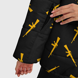 Куртка зимняя женская BSG: Weapons, цвет: 3D-красный — фото 2