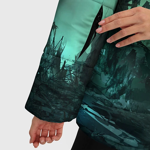 Женская зимняя куртка SKYRIM / 3D-Черный – фото 5