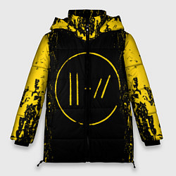 Куртка зимняя женская 21 Pilots: Yellow & Black, цвет: 3D-красный