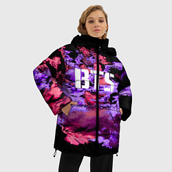 Куртка зимняя женская BTS: Black & Pink, цвет: 3D-черный — фото 2