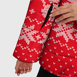 Куртка зимняя женская Новогодняя Ольга, цвет: 3D-светло-серый — фото 2