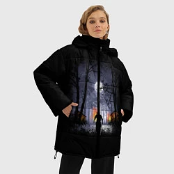 Куртка зимняя женская RDR 2: Black Cowboy, цвет: 3D-черный — фото 2