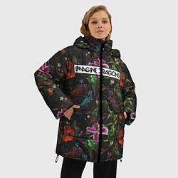 Куртка зимняя женская Imagine Dragons: Ink, цвет: 3D-черный — фото 2