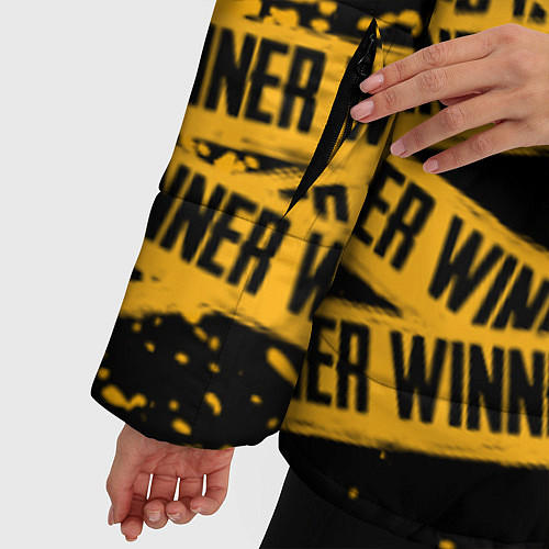 Женская зимняя куртка PUBG: Only Winner / 3D-Черный – фото 5