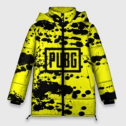 Куртка зимняя женская PUBG: Yellow Stained, цвет: 3D-черный