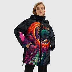 Куртка зимняя женская CS:GO Hyper Beast Original, цвет: 3D-красный — фото 2