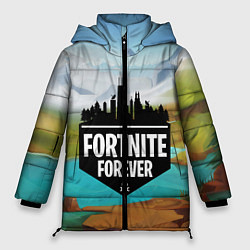 Куртка зимняя женская Fortnite Forever, цвет: 3D-черный