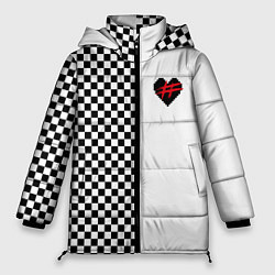 Куртка зимняя женская ФРЕНДЗОНА: Шахматы, цвет: 3D-черный