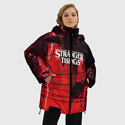 Куртка зимняя женская Stranger Things: Red Dream, цвет: 3D-светло-серый — фото 2