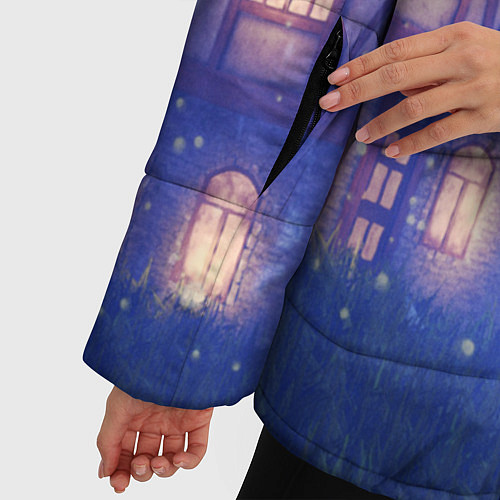 Женская зимняя куртка Stranger Things: Magic House / 3D-Черный – фото 5