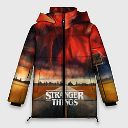 Куртка зимняя женская Stranger Things: Road to Dream, цвет: 3D-светло-серый