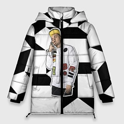 Куртка зимняя женская Элджей стайл, цвет: 3D-черный
