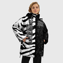 Куртка зимняя женская PUBG: Zebras Lifestyle, цвет: 3D-черный — фото 2