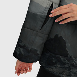Куртка зимняя женская Death Stranding, цвет: 3D-светло-серый — фото 2