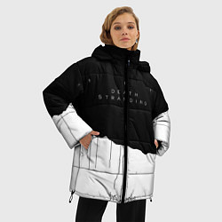 Куртка зимняя женская Death Stranding: Black & White, цвет: 3D-черный — фото 2