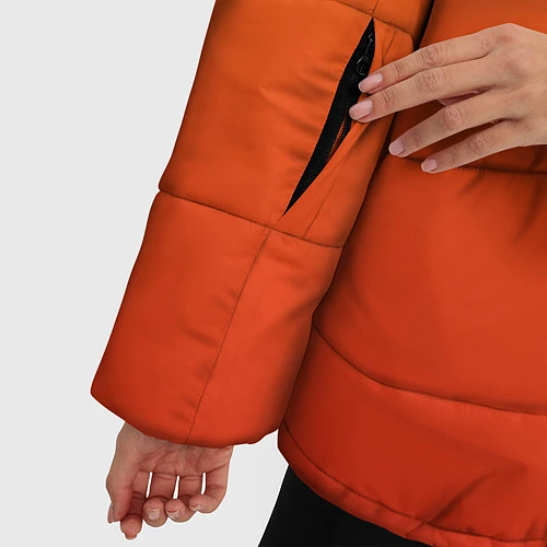Женская зимняя куртка Пикачу потрясен / 3D-Черный – фото 5