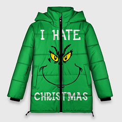 Куртка зимняя женская I hate christmas, цвет: 3D-светло-серый