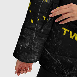 Куртка зимняя женская TOP: Skeleton Clique, цвет: 3D-черный — фото 2