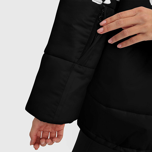 Женская зимняя куртка Бездомный Бог / 3D-Черный – фото 5