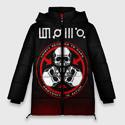 Куртка зимняя женская 30 Seconds to Mars, цвет: 3D-черный