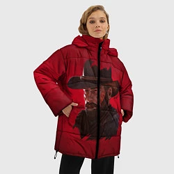 Куртка зимняя женская Red Dead Redemption, цвет: 3D-черный — фото 2