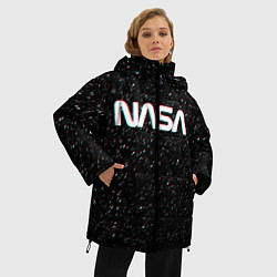 Куртка зимняя женская NASA: Space Glitch, цвет: 3D-светло-серый — фото 2