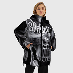 Куртка зимняя женская Slipknot Death, цвет: 3D-красный — фото 2