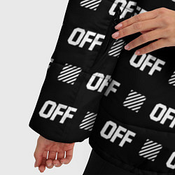 Куртка зимняя женская Off-White: Black & White, цвет: 3D-красный — фото 2