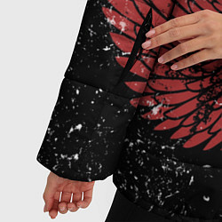 Куртка зимняя женская Linkin Park: Red Airs, цвет: 3D-черный — фото 2